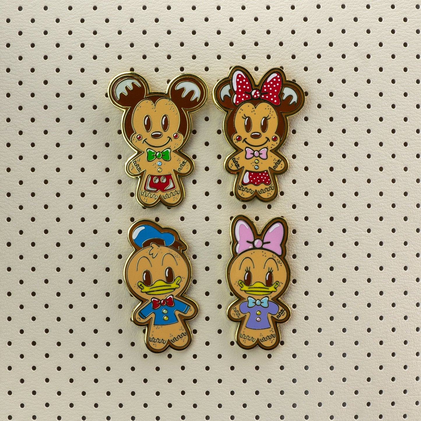 Loungefly x Disney Mickey and Friends Gingerbread 4 - PC Pin Set - GeekCore