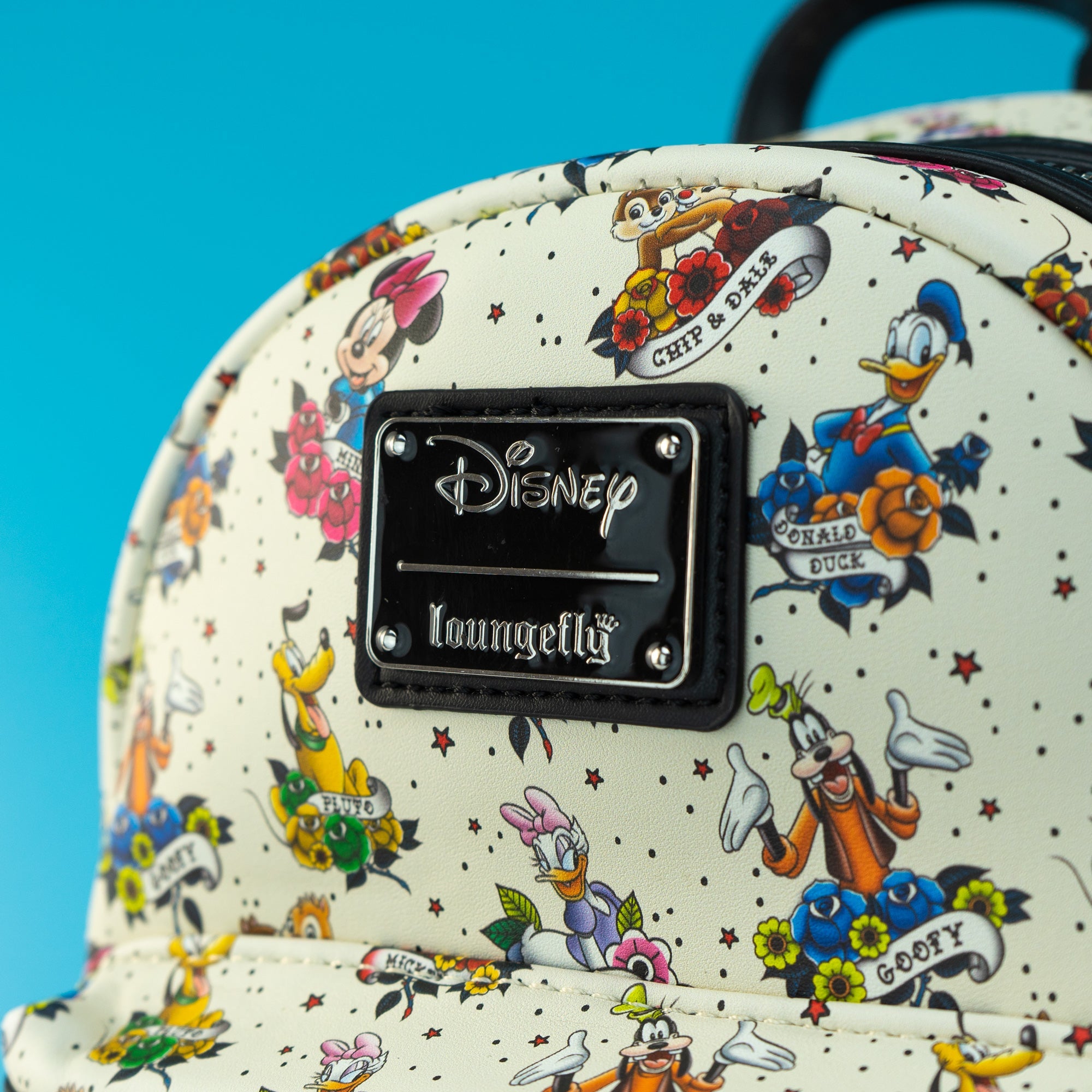 Loungefly x Disney Mickey and Friends Tattoo Mini Backpack - GeekCore