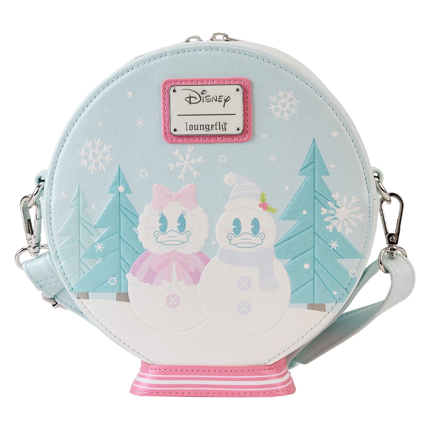 Loungefly x Disney Mickey and Friends Winter Snow Globe Crossbody Bag - GeekCore