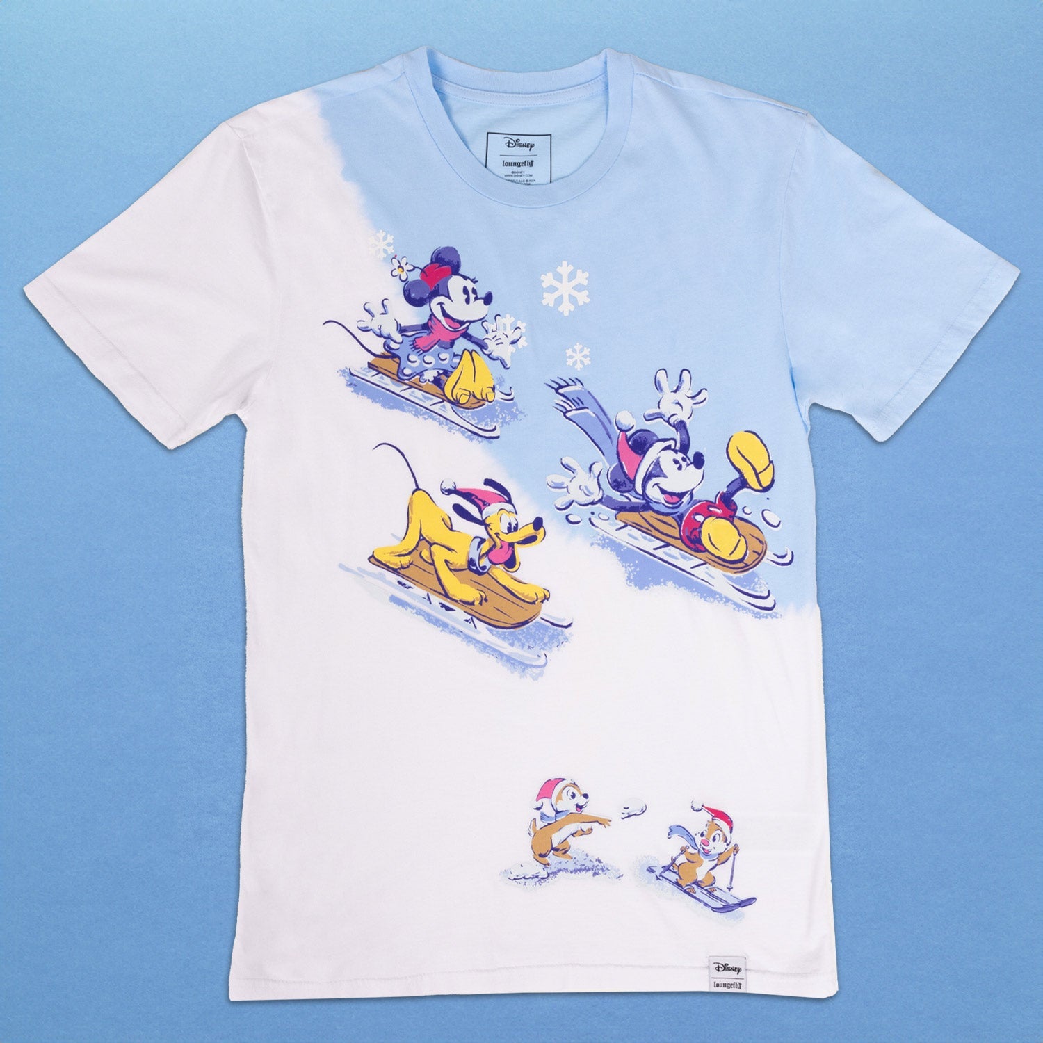 Loungefly x Disney Mickey And Friends Winter Wonderland Tee Shirt - GeekCore