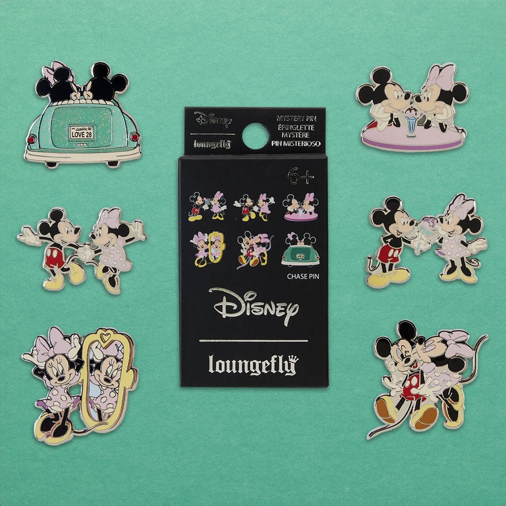 Loungefly x Disney Mickey And Minnie Date Night Blind Box Mystery Pin - GeekCore
