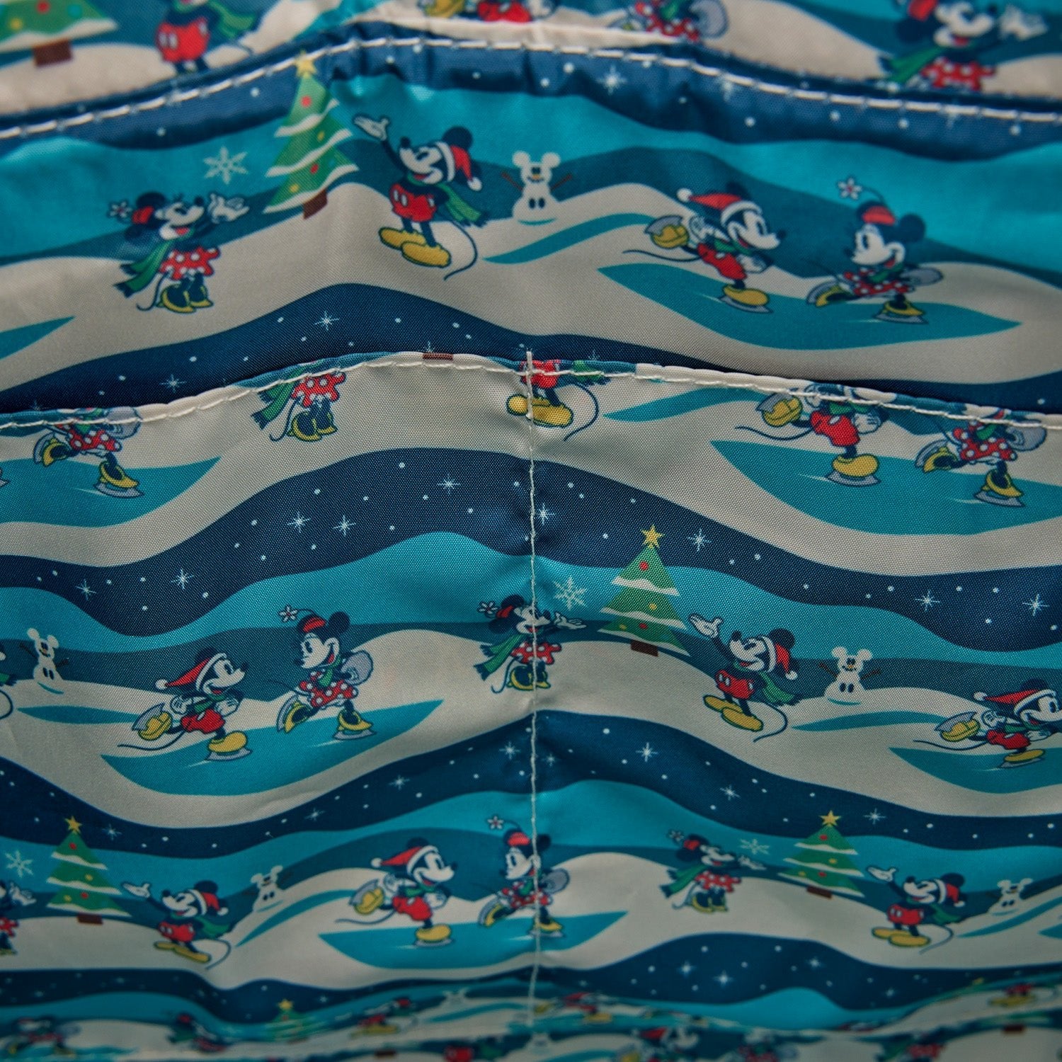 Loungefly x Disney Mickey and Minnie Holiday Convertible Tote Bag - GeekCore