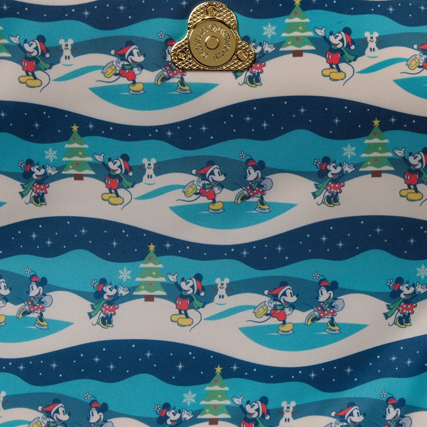 Loungefly x Disney Mickey and Minnie Holiday Crossbody Bag - GeekCore