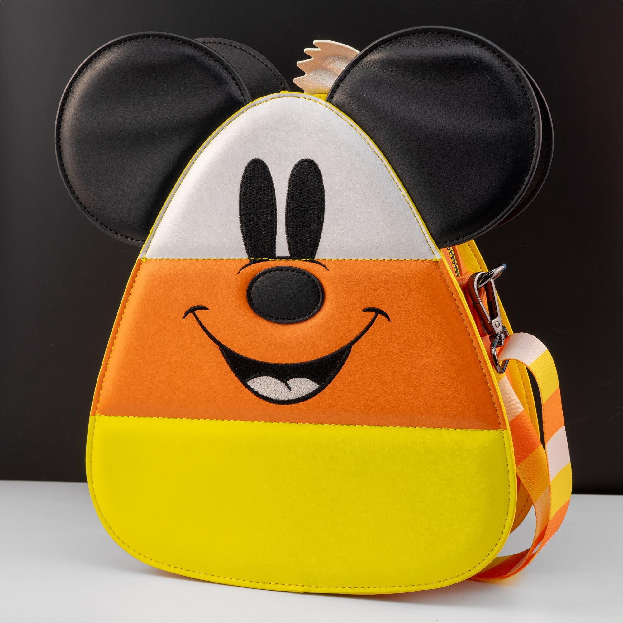 Loungefly x Disney Mickey and Minnie Mouse Candy Corn Crossbody Bag - GeekCore