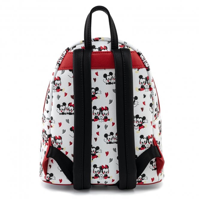 Loungefly x Disney Mickey and Minnie Mouse Heart Backpack - GeekCore