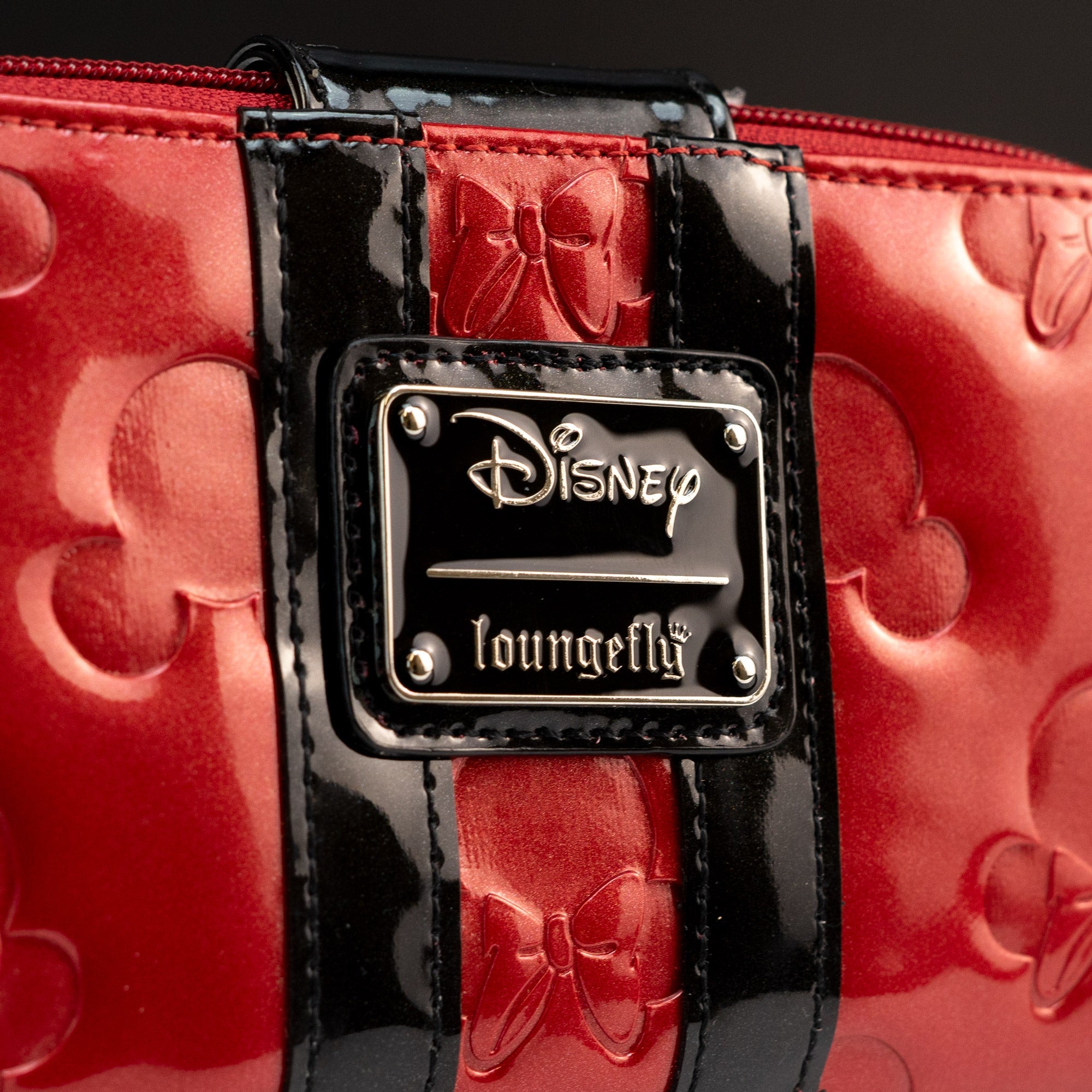 Loungefly x Disney Mickey and Minnie Mouse Red Silhouettes Wallet - GeekCore
