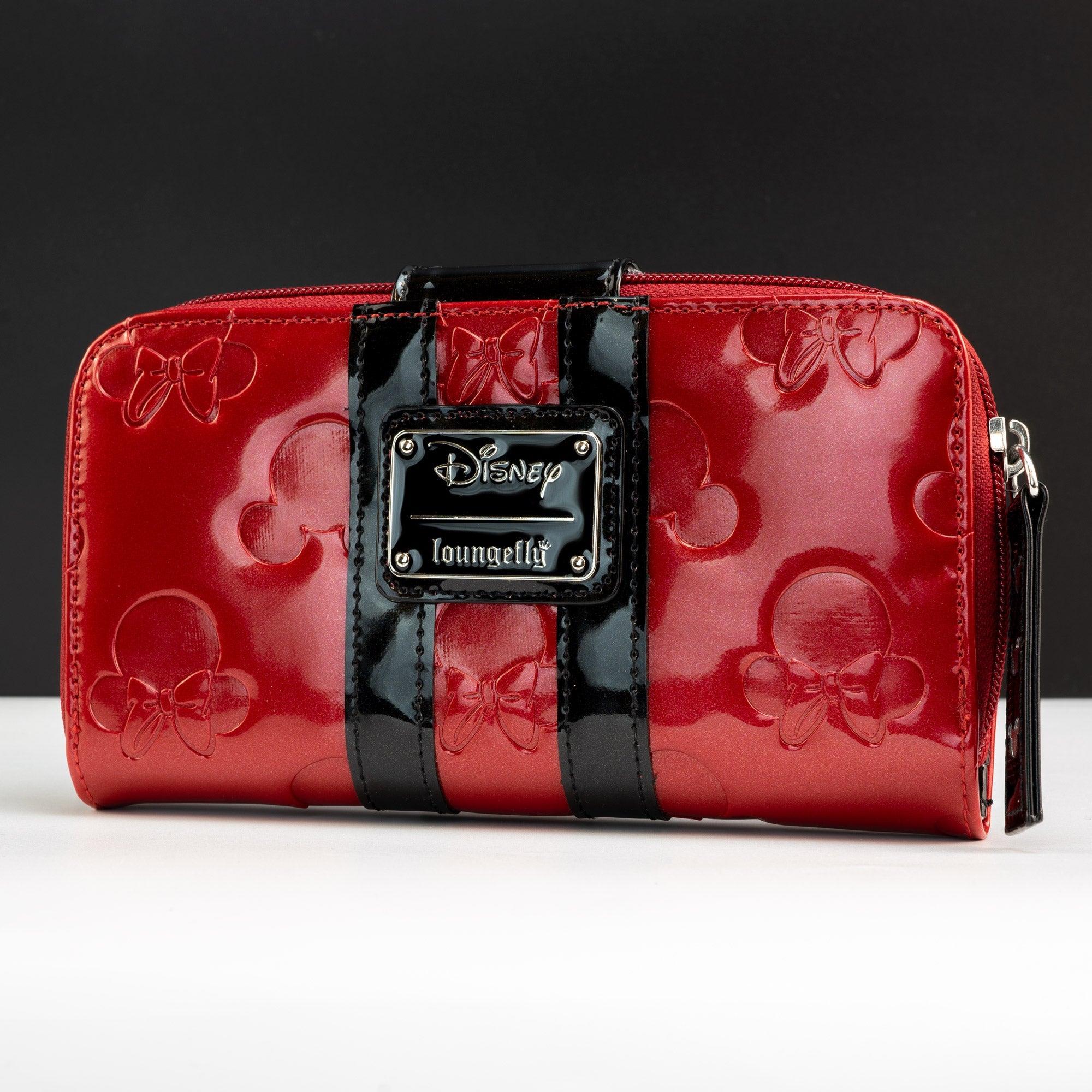 Loungefly x Disney Mickey and Minnie Mouse Red Silhouettes Wallet - GeekCore