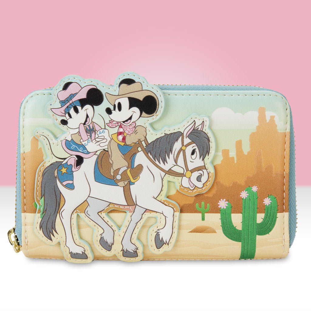 Loungefly x Disney Mickey And Minnie Western Wallet - GeekCore