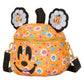 Loungefly x Disney Mickey Floral Pumpkin Figural Crossbody Bag - GeekCore
