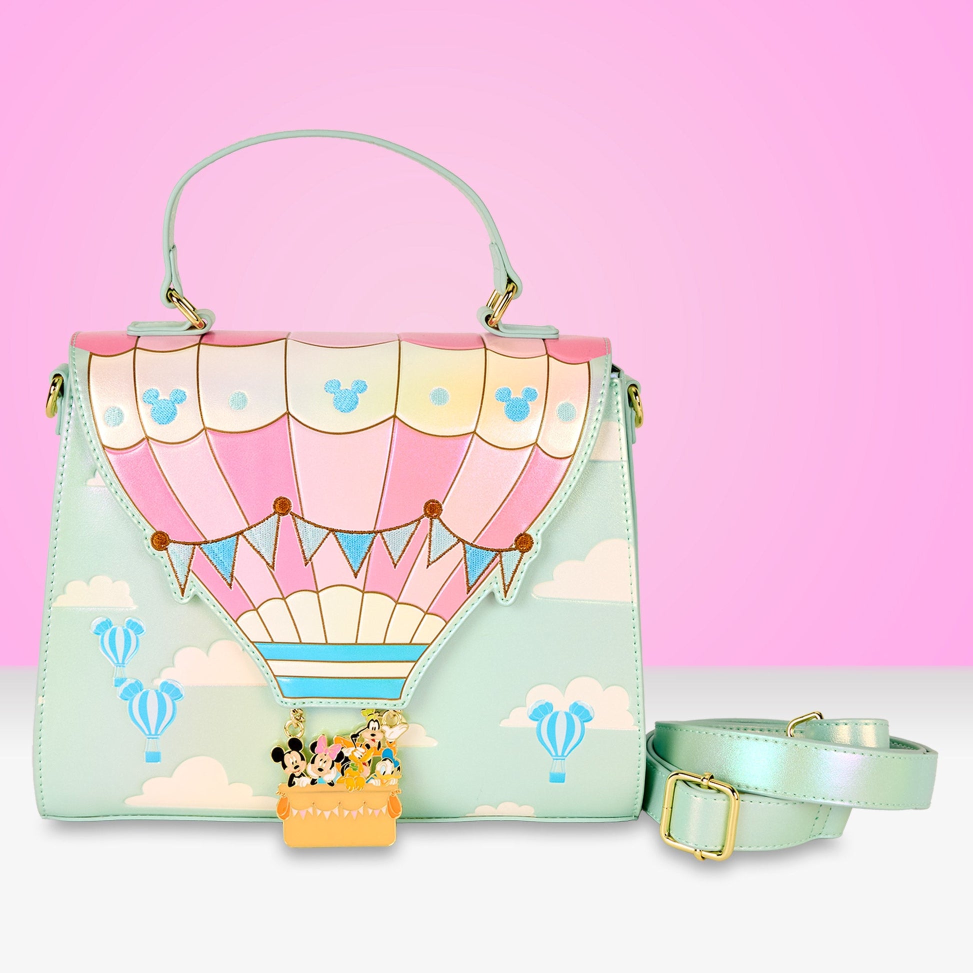 Loungefly x Disney Mickey & Friends Hot Air Balloon Crossbody Bag - GeekCore