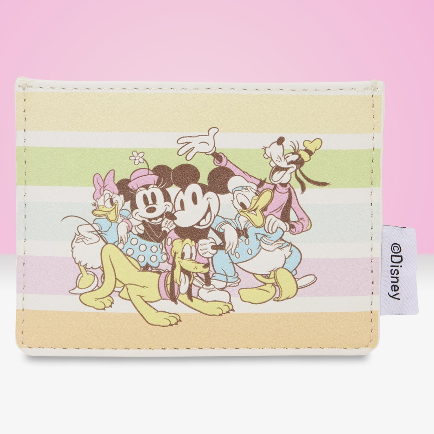 Loungefly x Disney Mickey & Friends Rainbow Stripes Card Holder - GeekCore