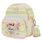Loungefly x Disney Mickey & Friends Rainbow Stripes Convertible Mini Backpack - GeekCore