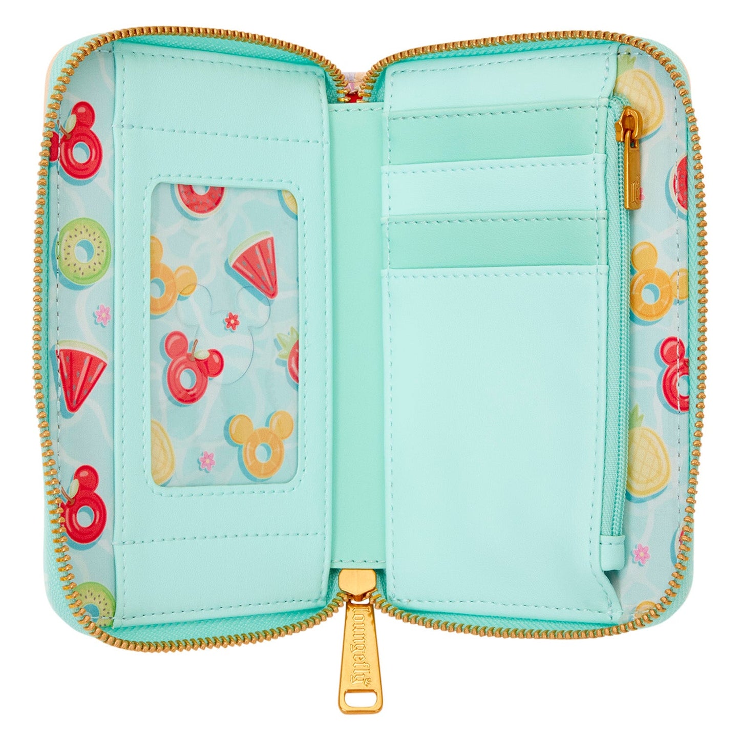 Loungefly x Disney Mickey & Minnie Beach Fun Zip Around Wallet - GeekCore