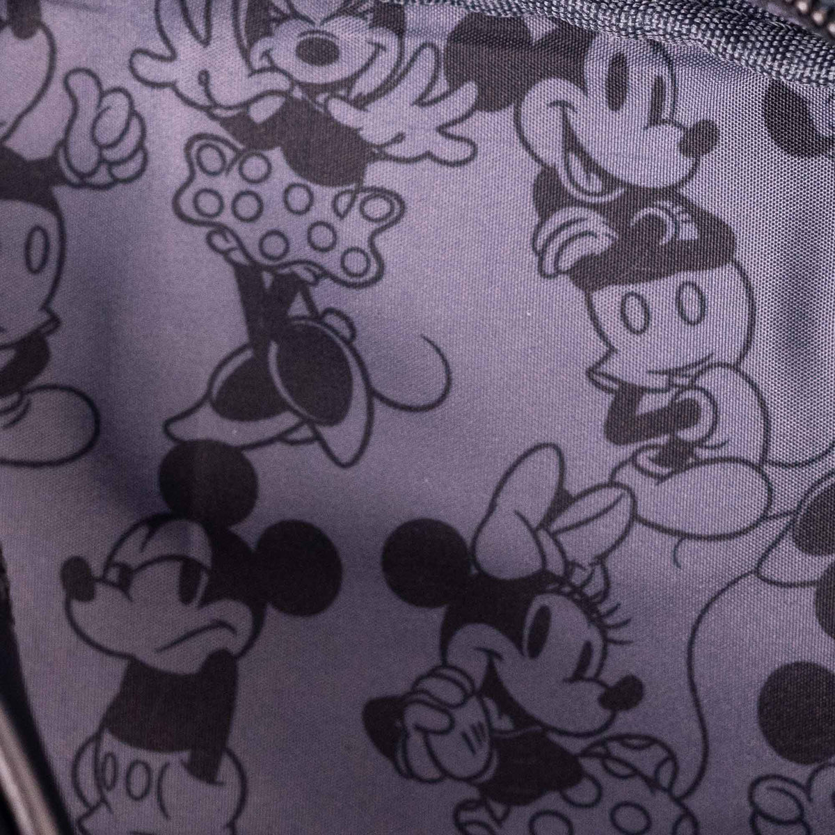 Loungefly x Disney Mickey & Minnie Debossed AOP Cosmetic Bag - GeekCore
