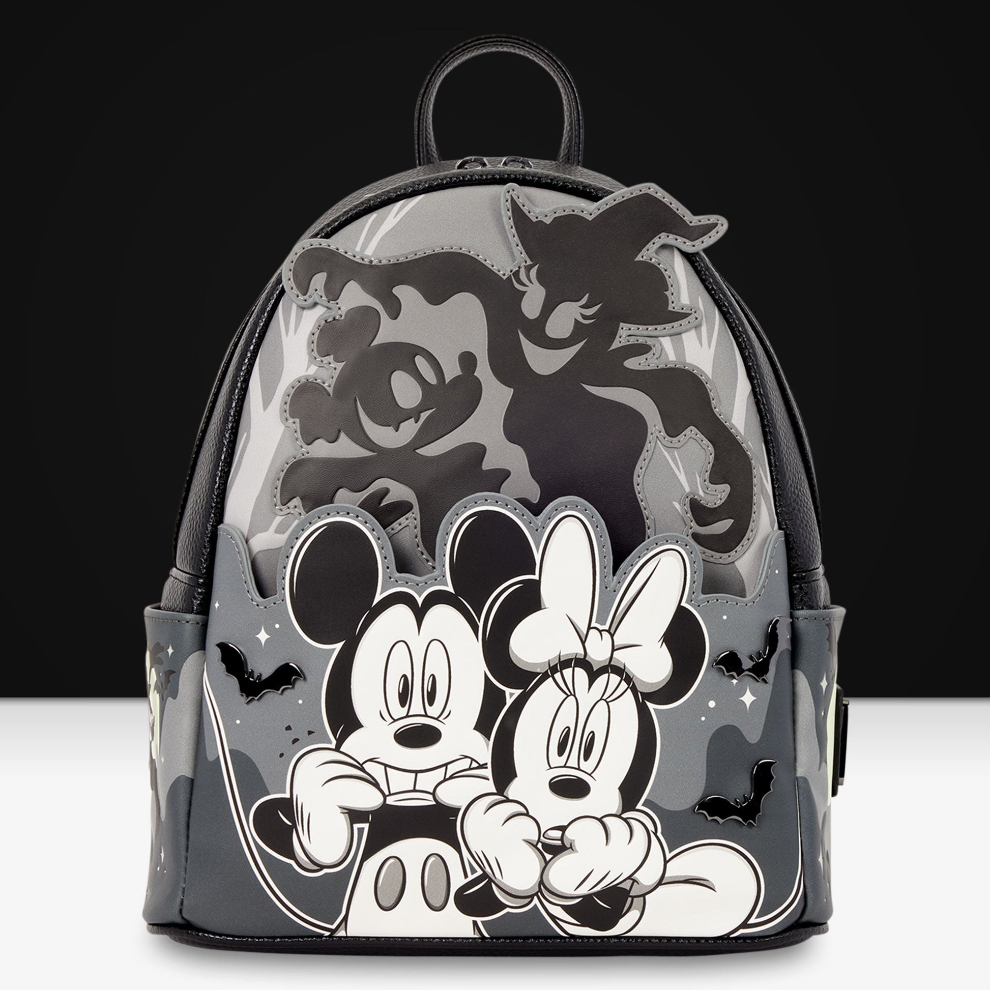 Loungefly x Disney Mickey & Minnie Ghost Light Up Glow Mini Backpack - GeekCore