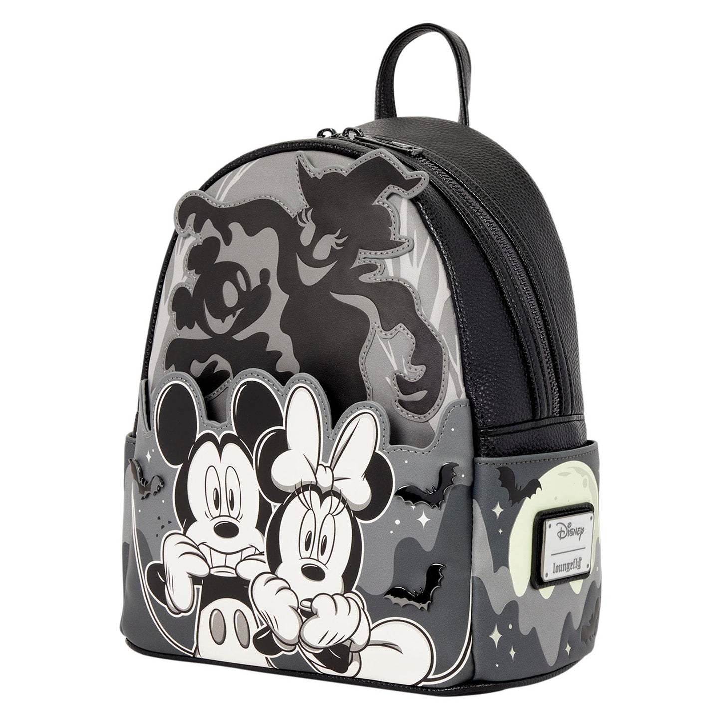 Loungefly x Disney Mickey & Minnie Ghost Light Up Glow Mini Backpack - GeekCore