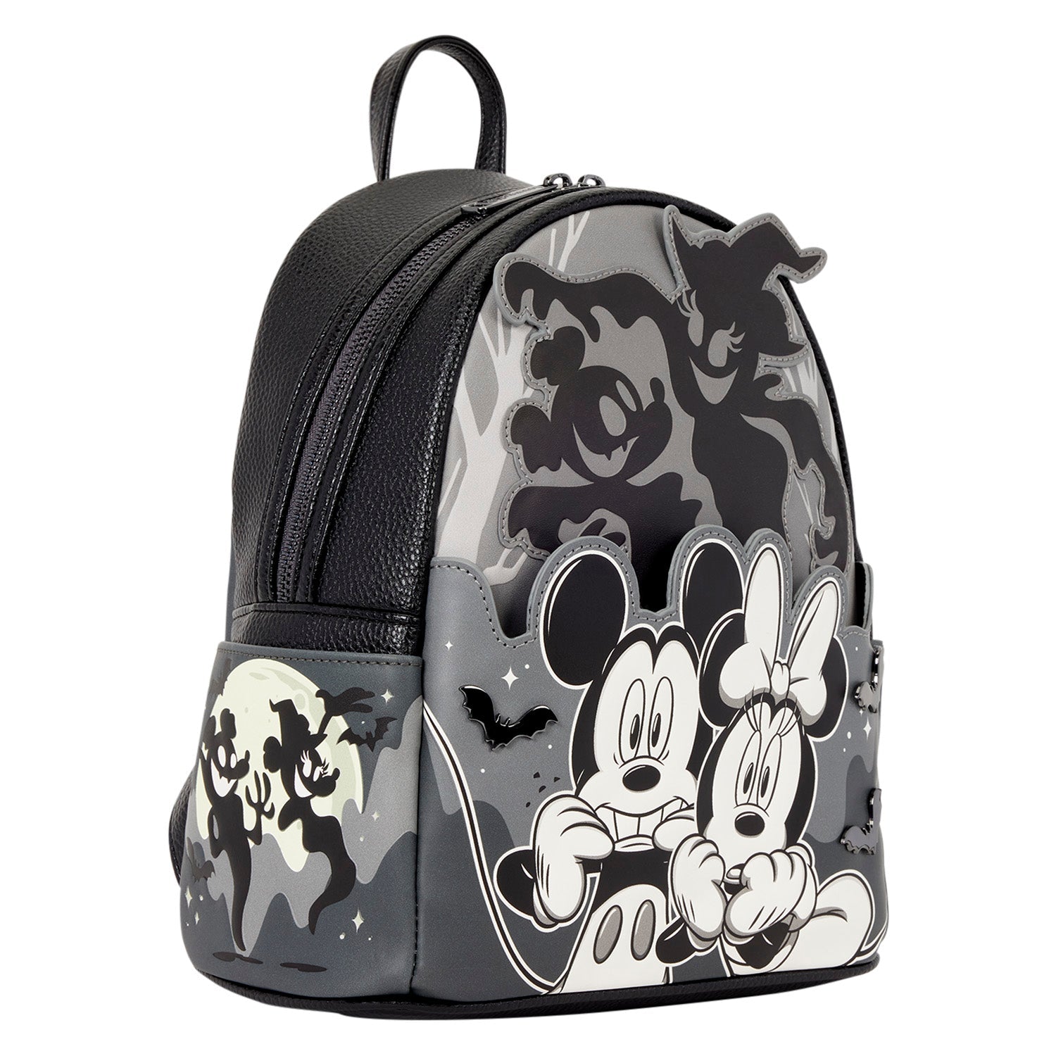 Loungefly x Disney Mickey & Minnie Ghost Light Up Glow Mini Backpack - GeekCore