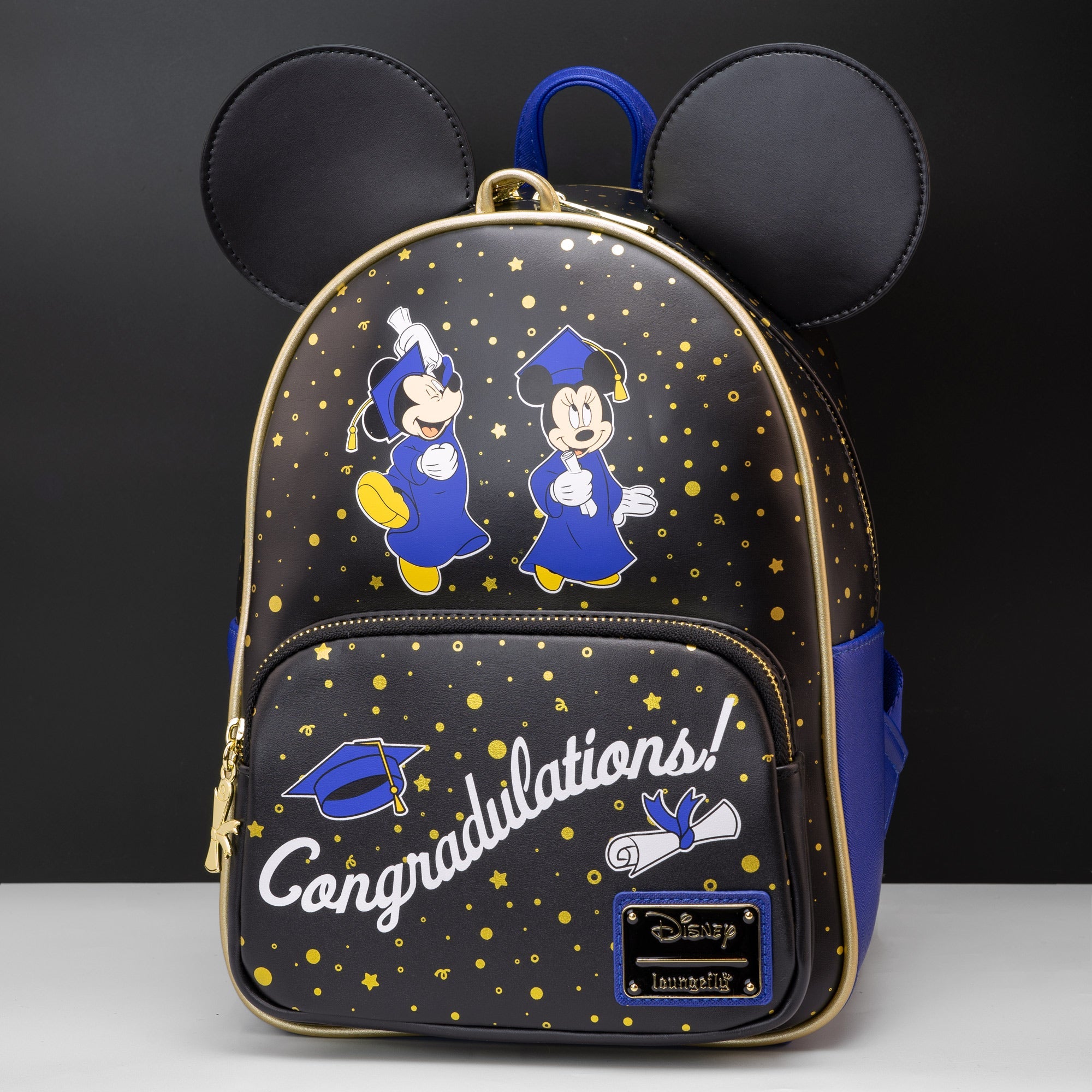 Loungefly x Disney Mickey & Minnie Graduation Mini Backpack - GeekCore