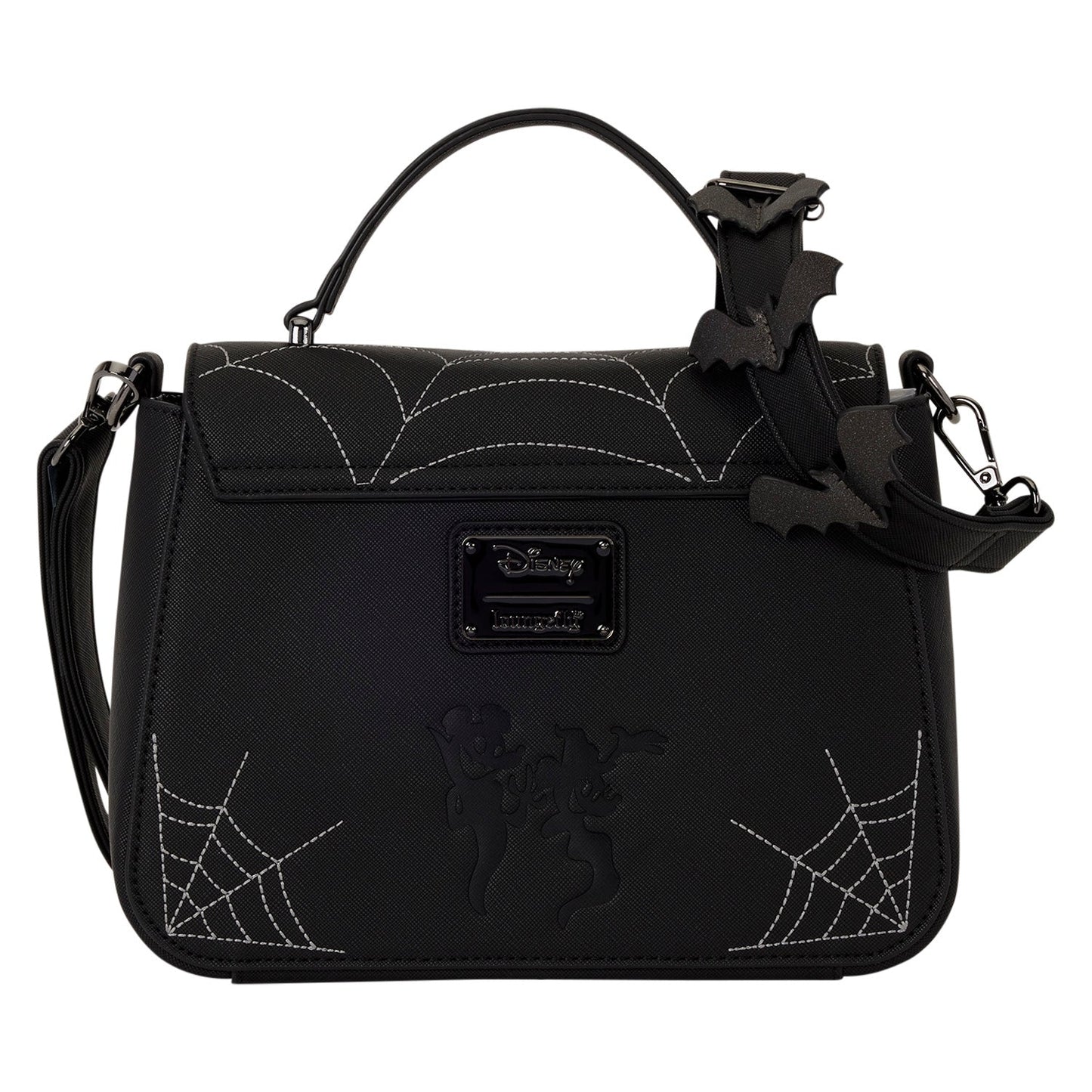 Loungefly x Disney Mickey & Minnie Spiderweb And Bats Crossbody Bag - GeekCore