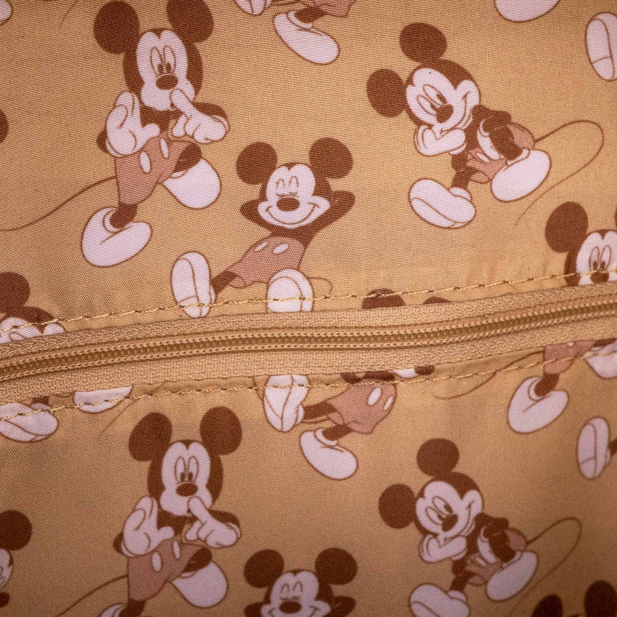 Loungefly x Disney Mickey Mouse Brown Cork Cosplay Pin Trader Mini Backpack - GeekCore