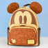 Loungefly x Disney Mickey Mouse Brown Cork Cosplay Pin Trader Mini Backpack - GeekCore