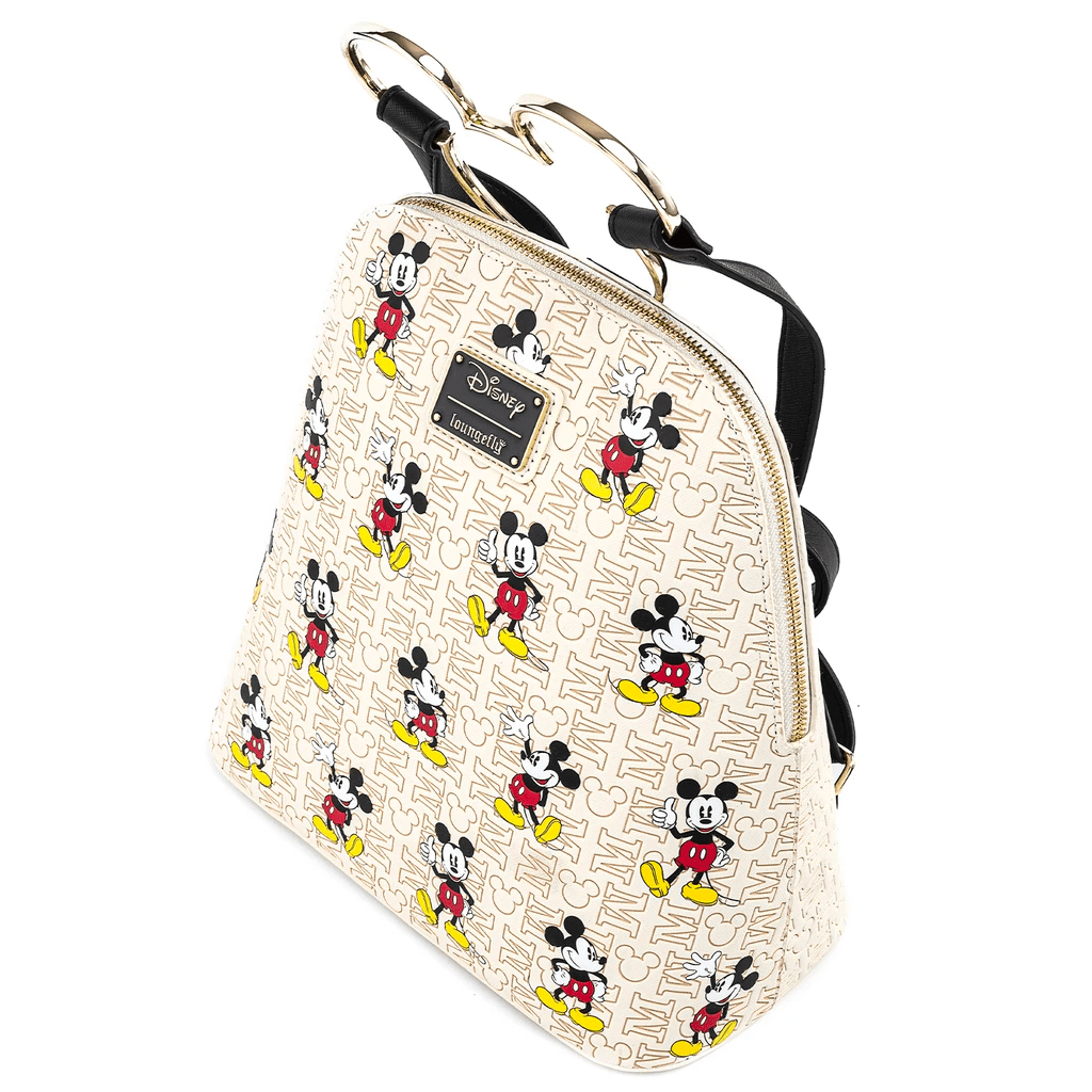 Loungefly x Disney Mickey Mouse Hardware Poses Print Backpack - GeekCore