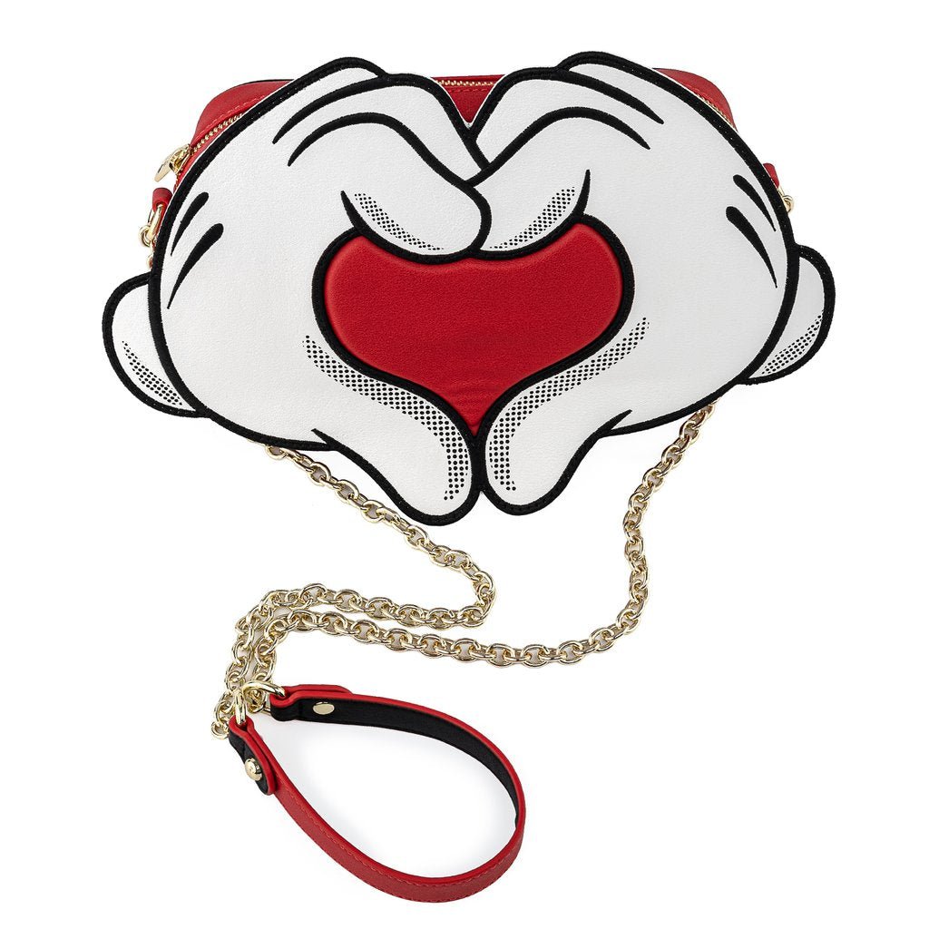 Loungefly x Disney Mickey Mouse Heart Handbag - GeekCore