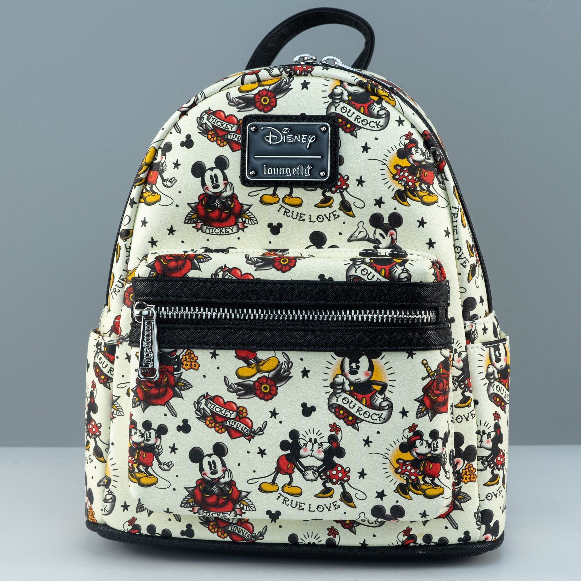 Loungefly x Disney Mickey Mouse Tattoo Art Mini Backpack - GeekCore