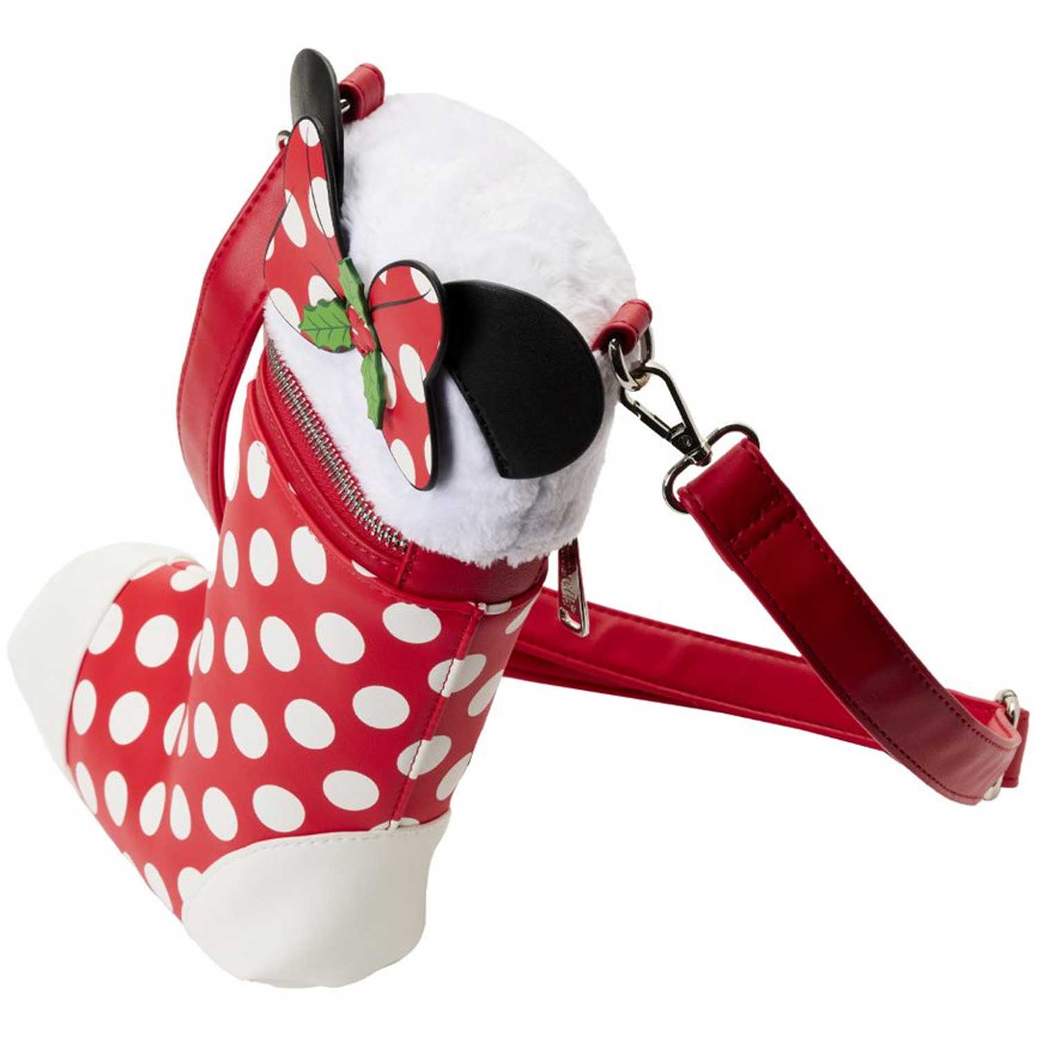 Loungefly x Disney Minnie Christmas Stocking Crossbody Bag - GeekCore