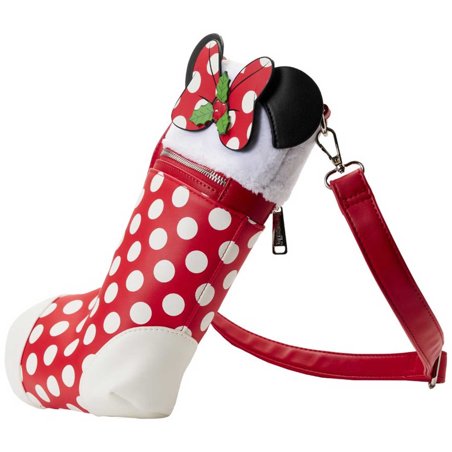 Loungefly x Disney Minnie Christmas Stocking Crossbody Bag - GeekCore