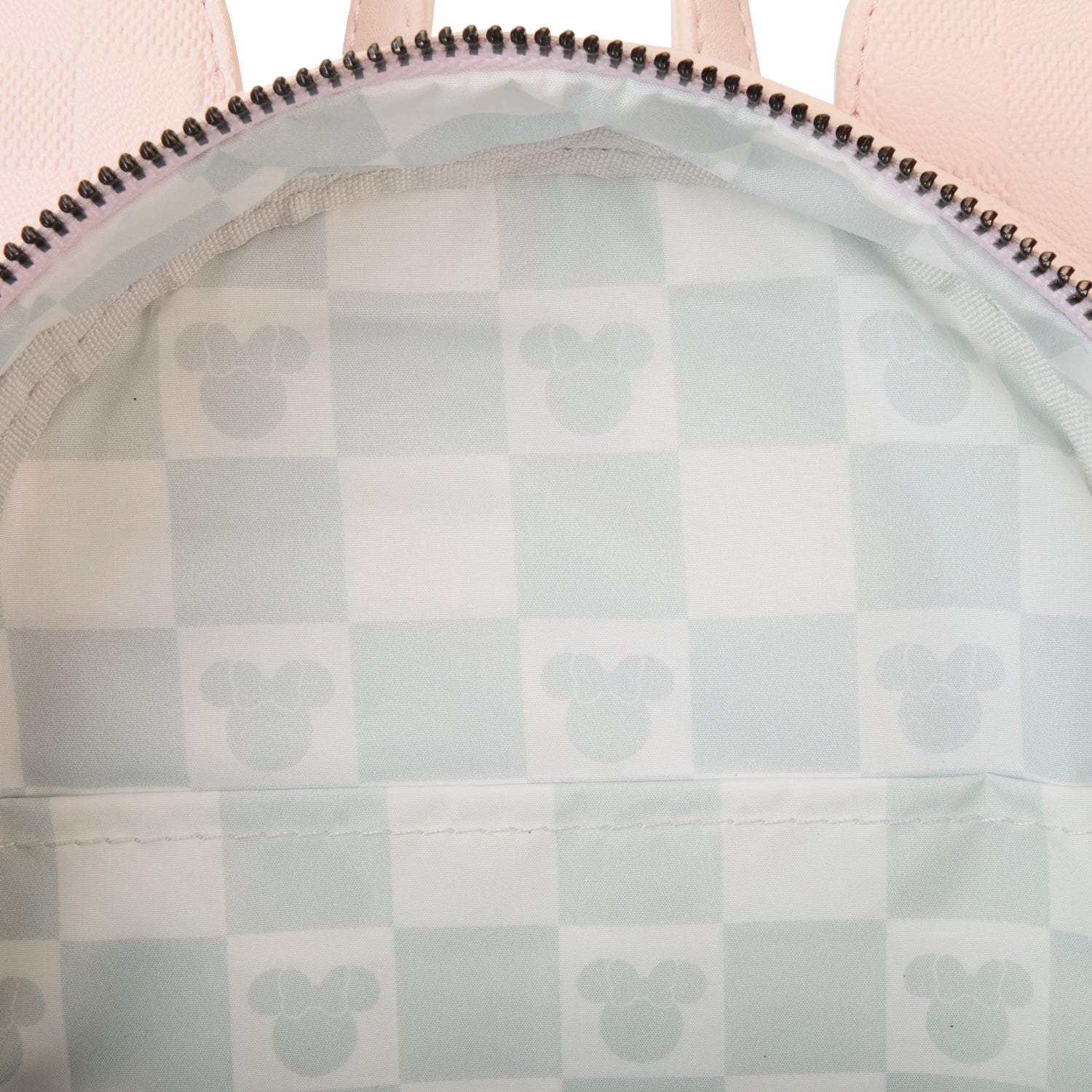 Loungefly x Disney Minnie Ear Pink Damier Mini Backpack - GeekCore