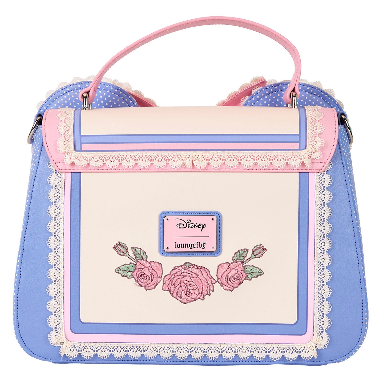 Loungefly x Disney Minnie Floral and Lace Ears Crossbody Bag - GeekCore
