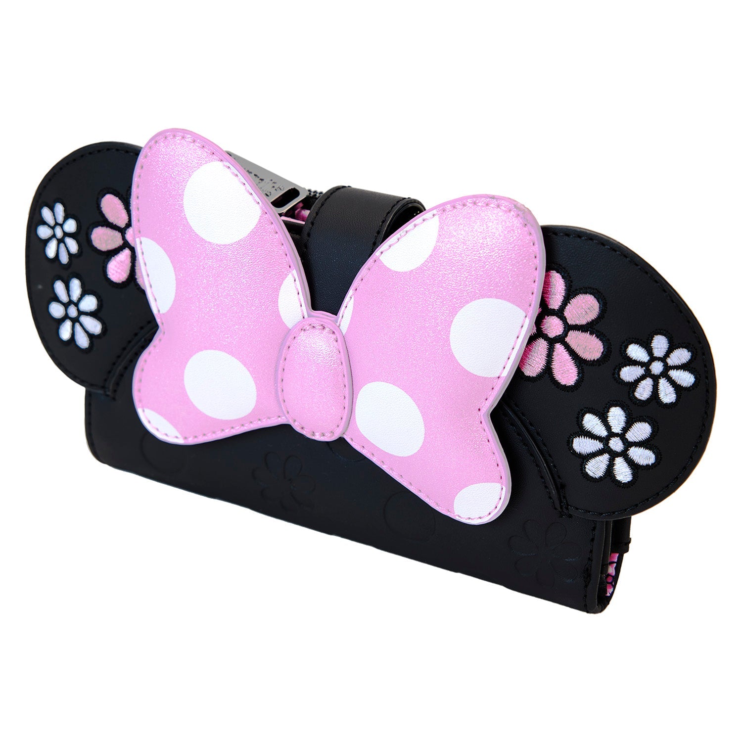 Loungefly x Disney Minnie Floral Rock the Dots Flap Wallet - GeekCore