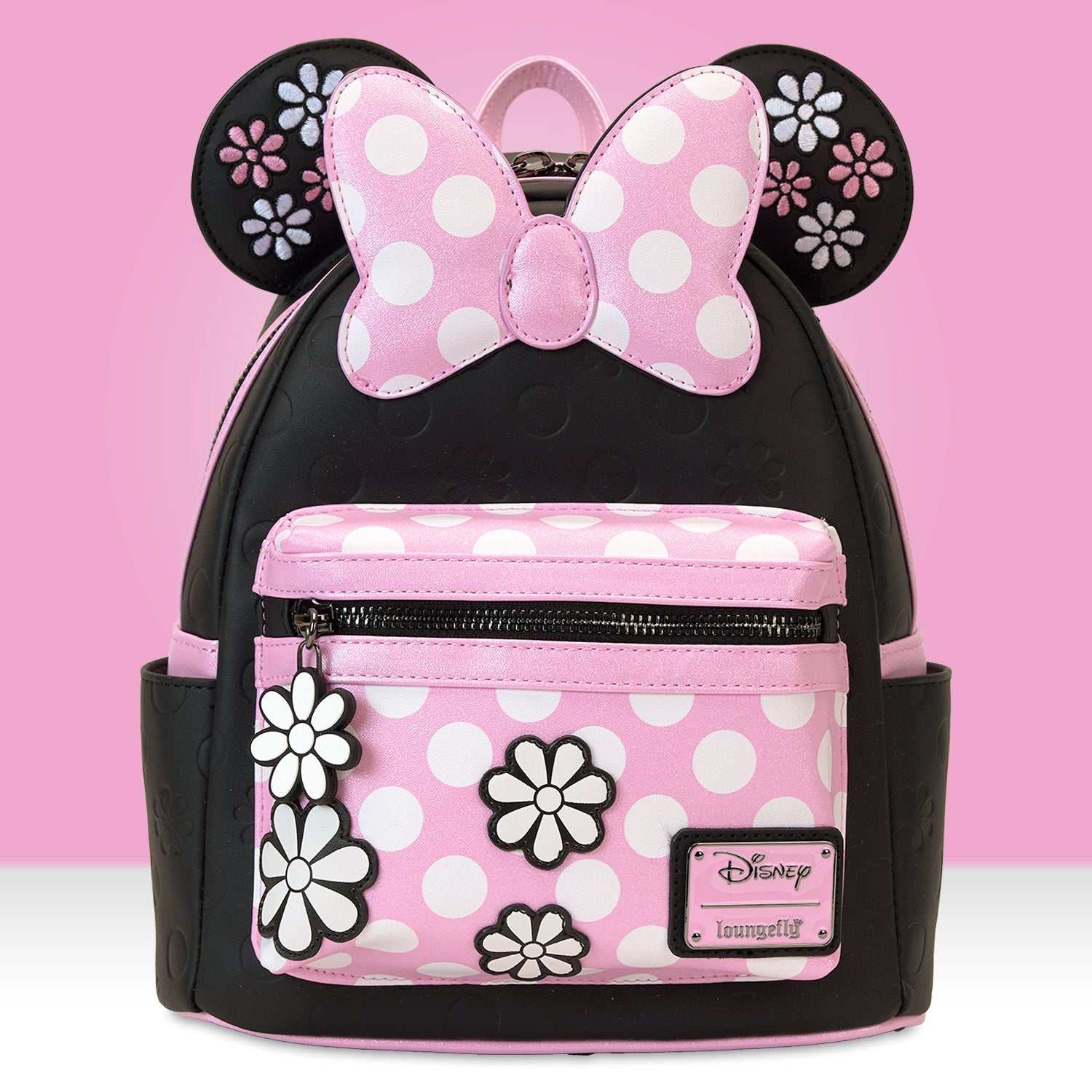 Loungefly x Disney Minnie Floral Rock the Dots Mini Backpack - GeekCore