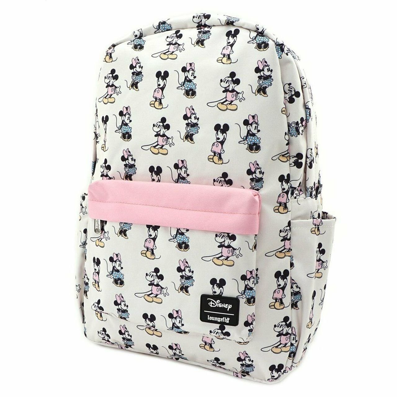 Loungefly X Disney Minnie & Mickey Pastel Nylon Backpack - GeekCore