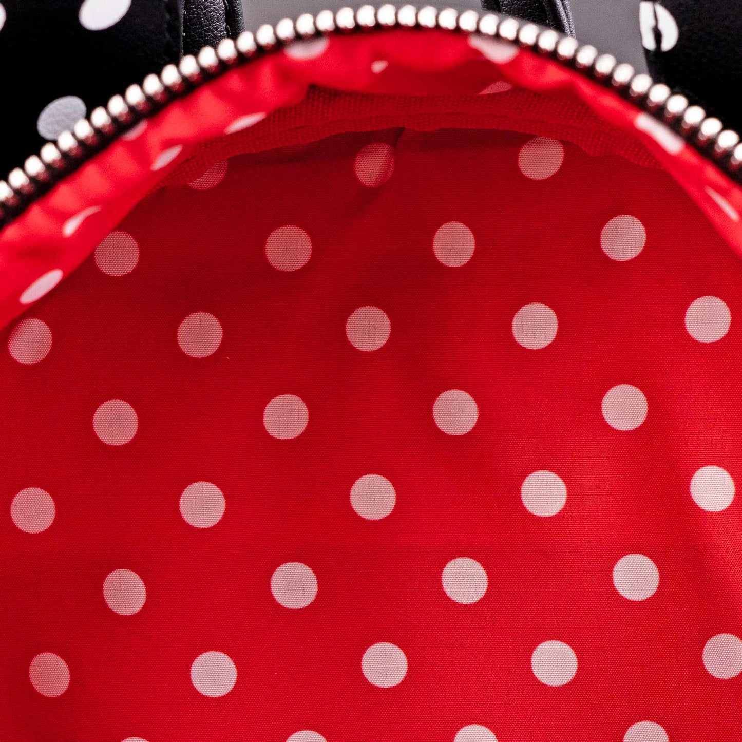 Loungefly x Disney Minnie Mouse Black & White Polka Dot Cosplay Mini Backpack - GeekCore
