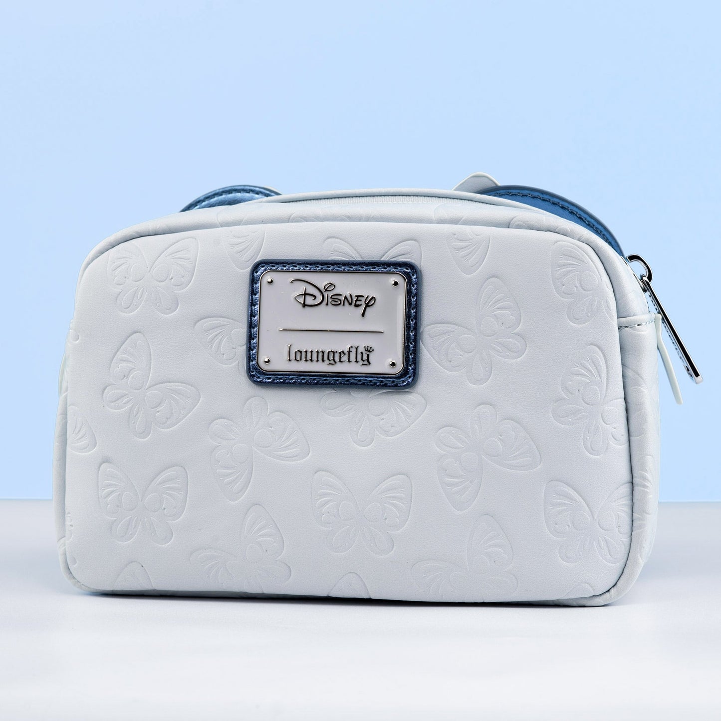 Loungefly x Disney Minnie Mouse Blue Butterfly Cosmetic Bag - GeekCore