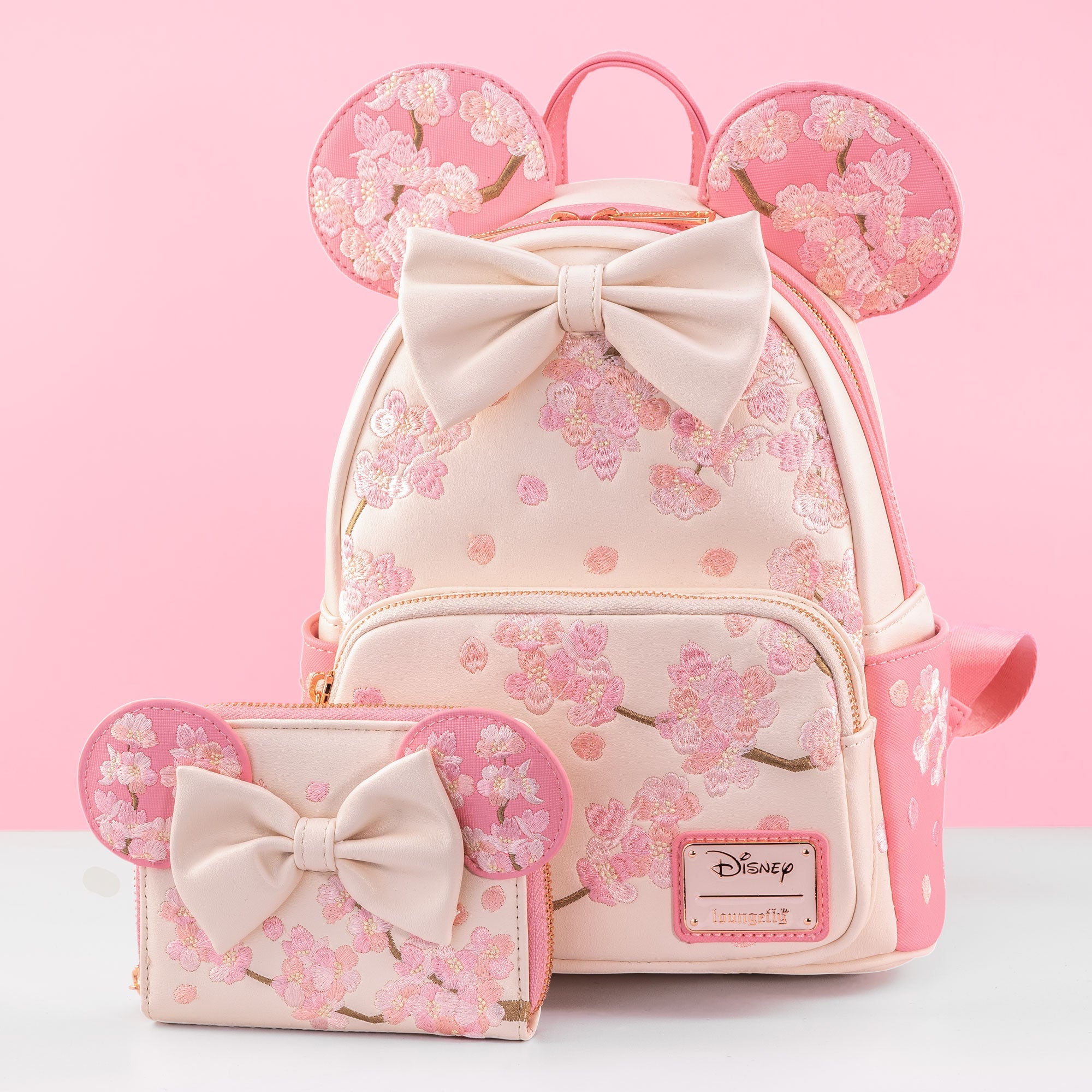 Loungefly x Disney Minnie Mouse Cherry Blossom Cosplay Wallet - GeekCore