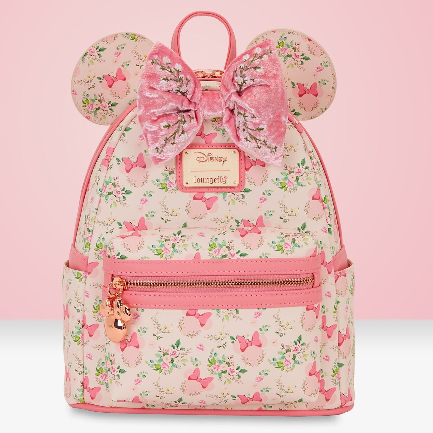 Loungefly x Disney Minnie Mouse Floral Mini Backpack - GeekCore