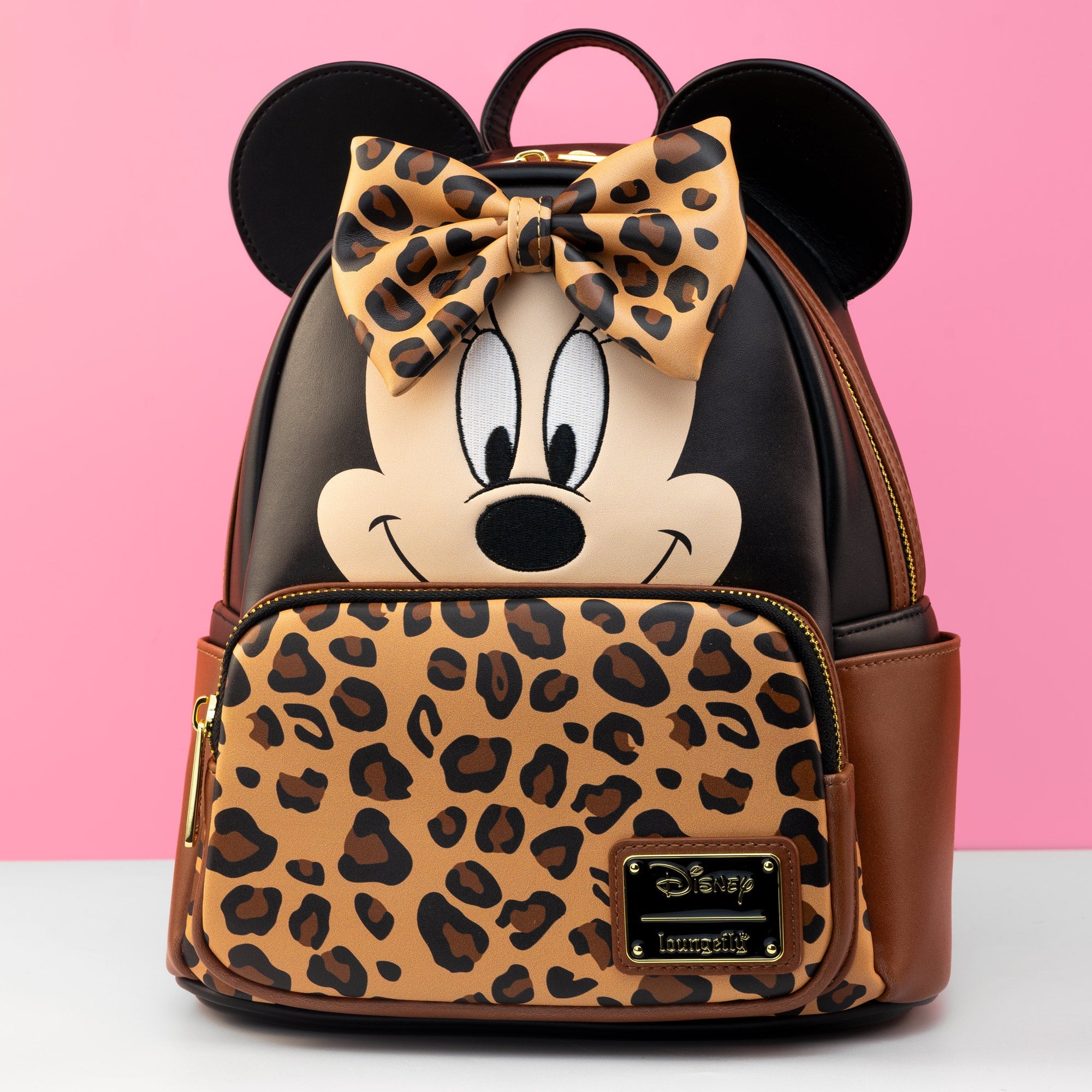 Loungefly x Disney Minnie Mouse Leopard Print Mini Backpack - GeekCore