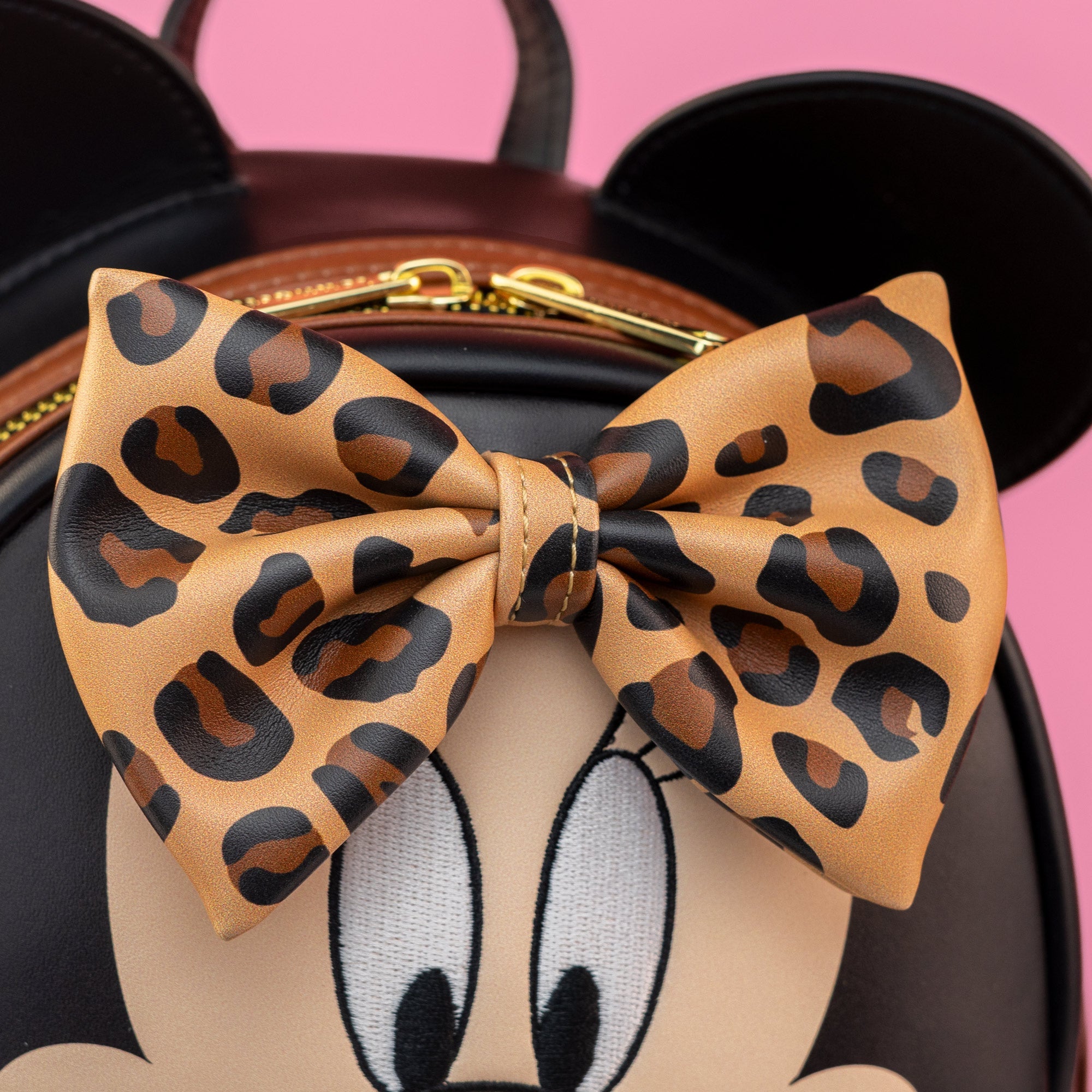 Loungefly x Disney Minnie Mouse Leopard Print Mini Backpack - GeekCore