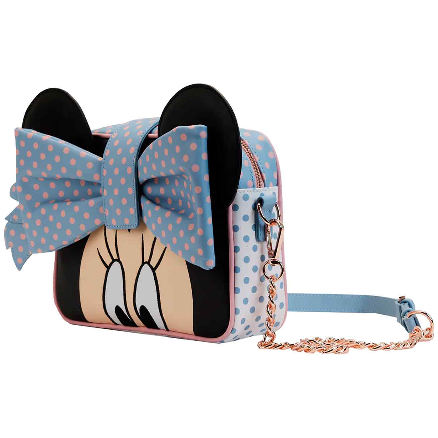 Loungefly x Disney Minnie Mouse Pastel Polka Dot Crossbody Bag - GeekCore