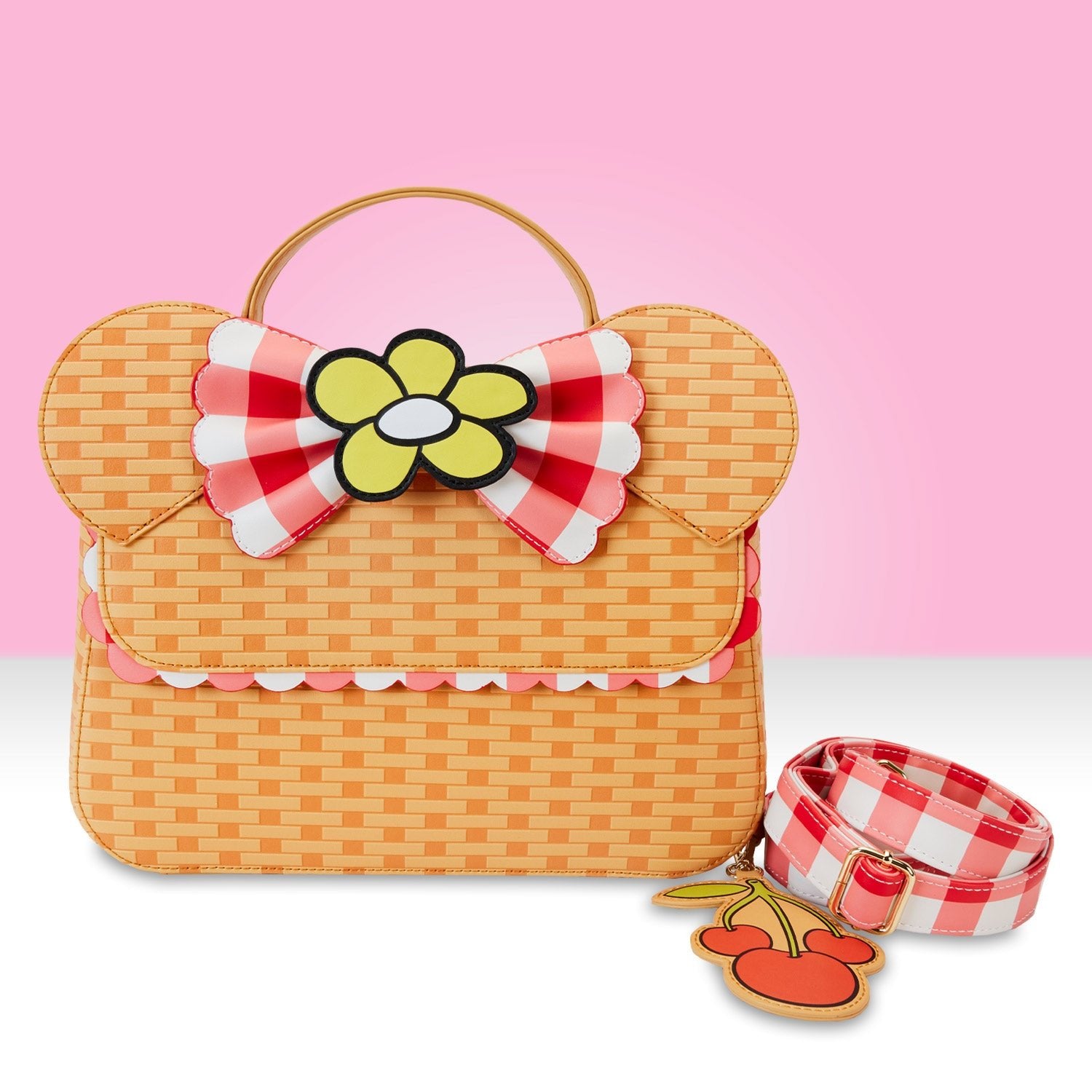 Loungefly x Disney Minnie Mouse Picnic Basket Crossbody Bag - GeekCore