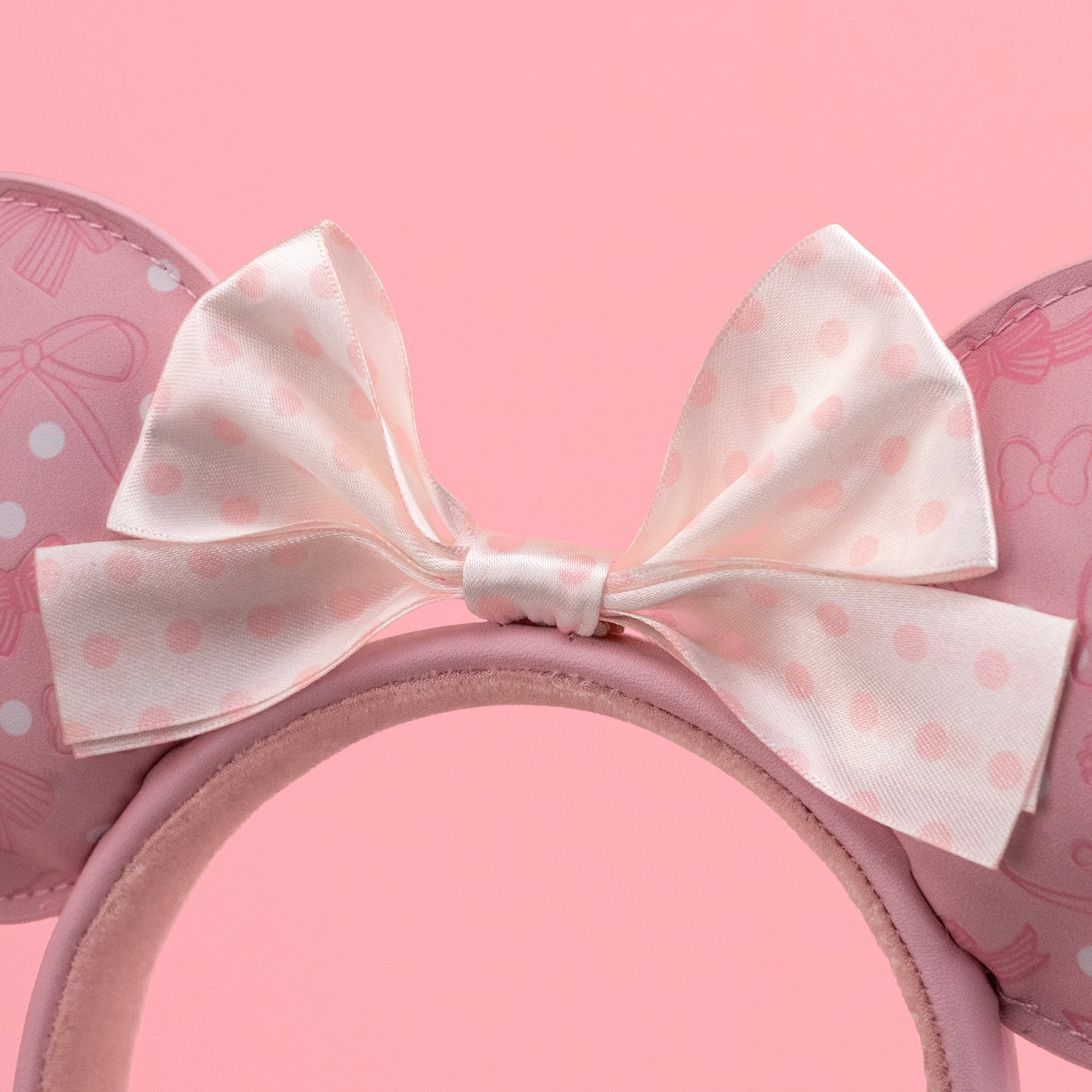 Loungefly x Disney Minnie Mouse Pink Debossed Bows Headband - GeekCore