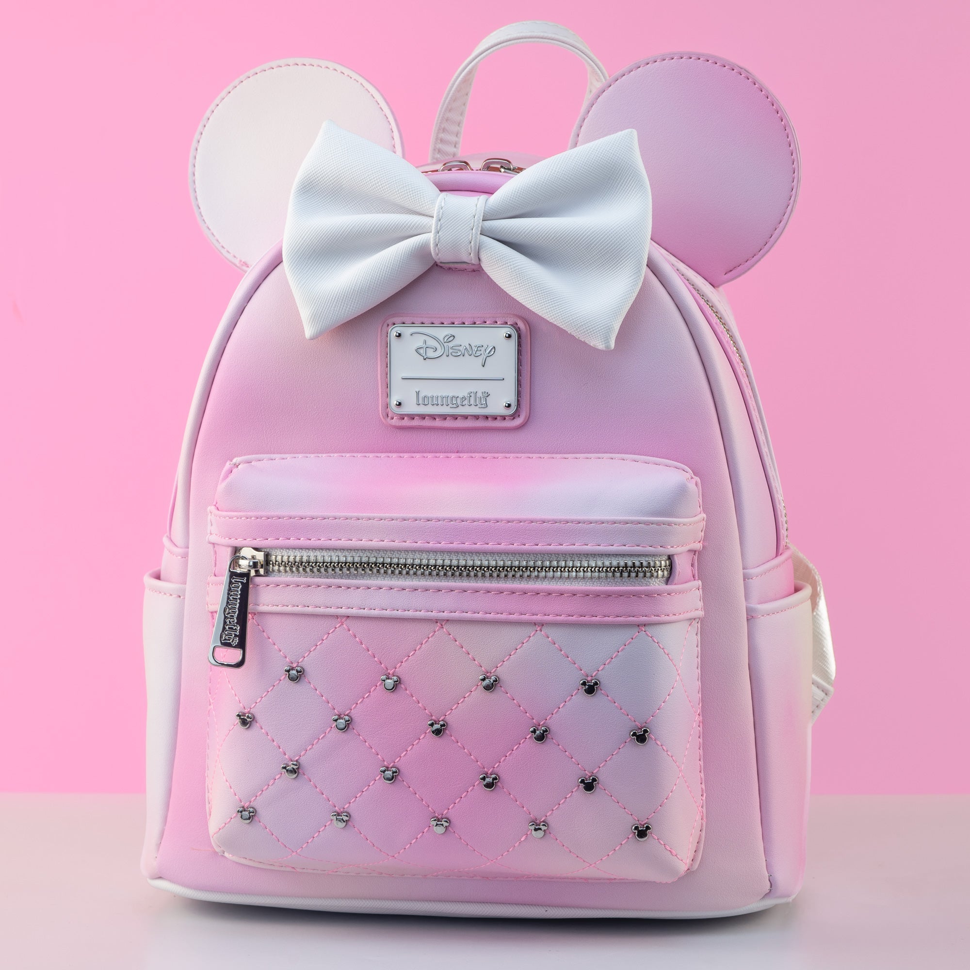 Loungefly x Disney Minnie Mouse Pink Ombre Quilted Mini Backpack - GeekCore