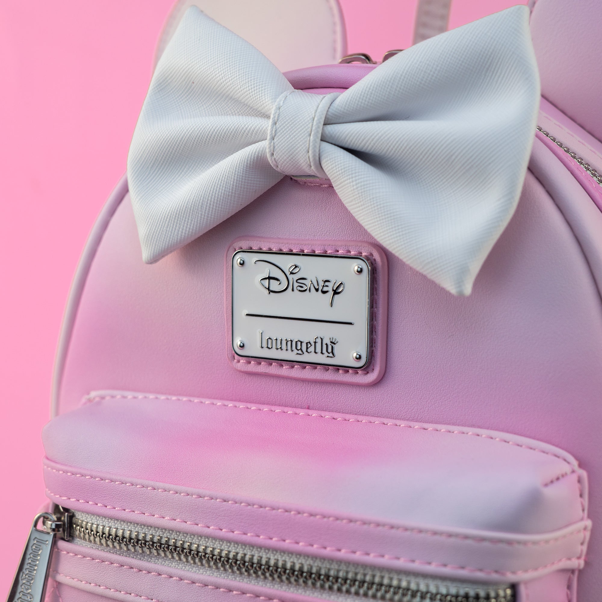 Loungefly x Disney Minnie Mouse Pink Ombre Quilted Mini Backpack - GeekCore