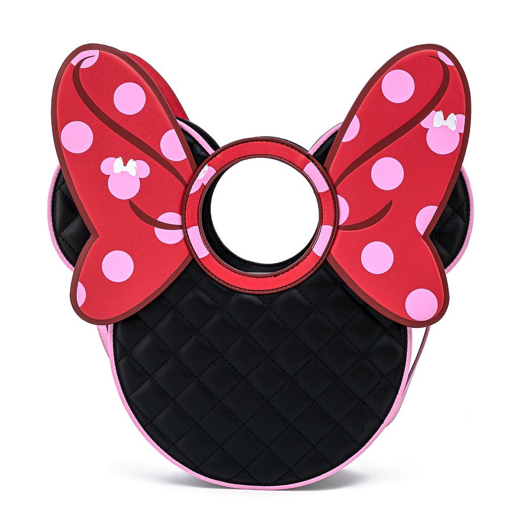 Loungefly x Disney Minnie Mouse Quilted Head Handbag - GeekCore