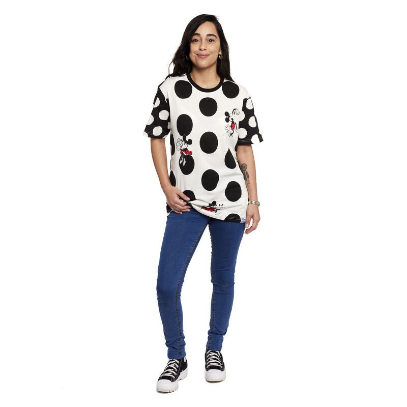 Loungefly x Disney Minnie Mouse Rocks The Dots Unisex T - Shirt - GeekCore