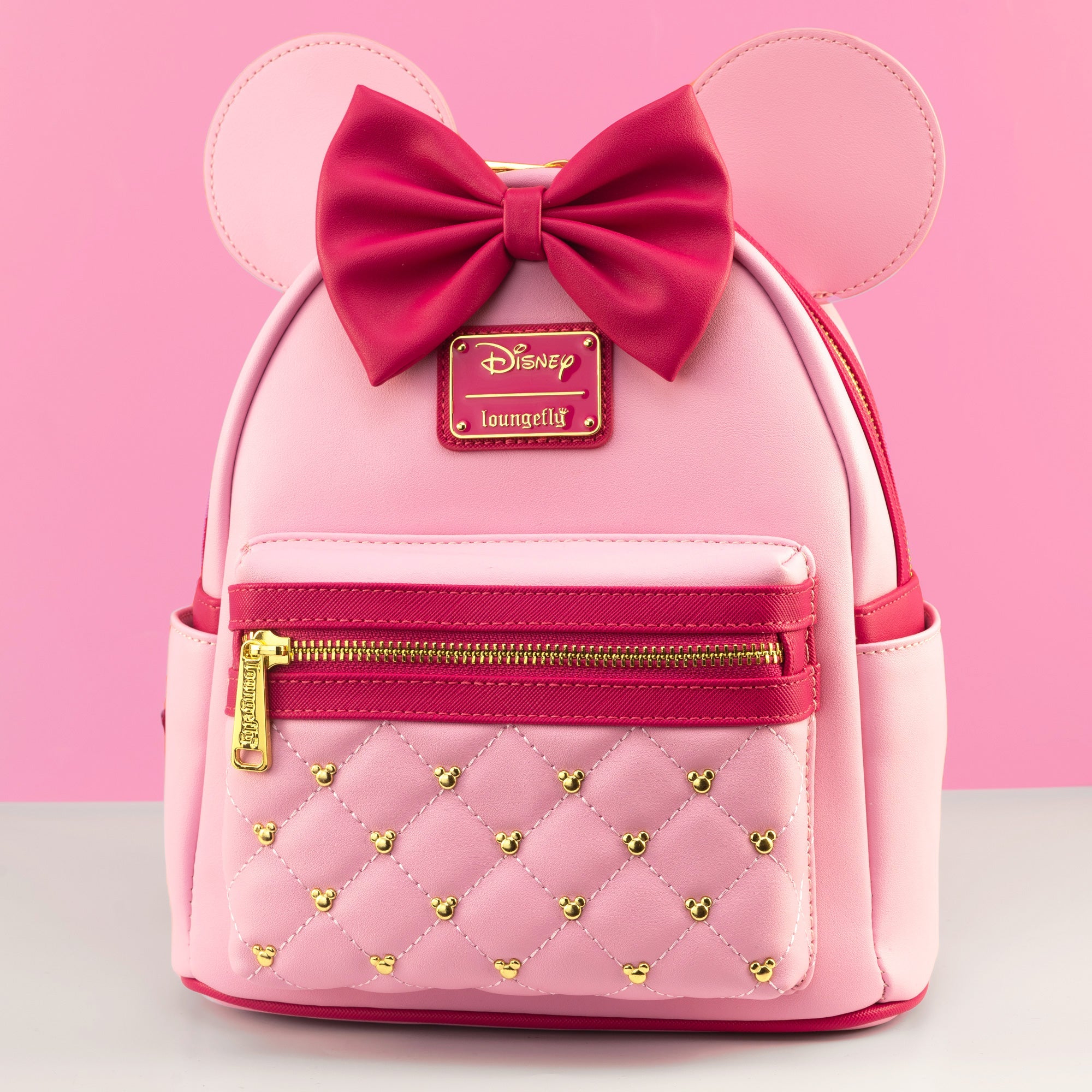 Loungefly x Disney Minnie Mouse Strawberry Macaron Quilted Mini Backpack - GeekCore