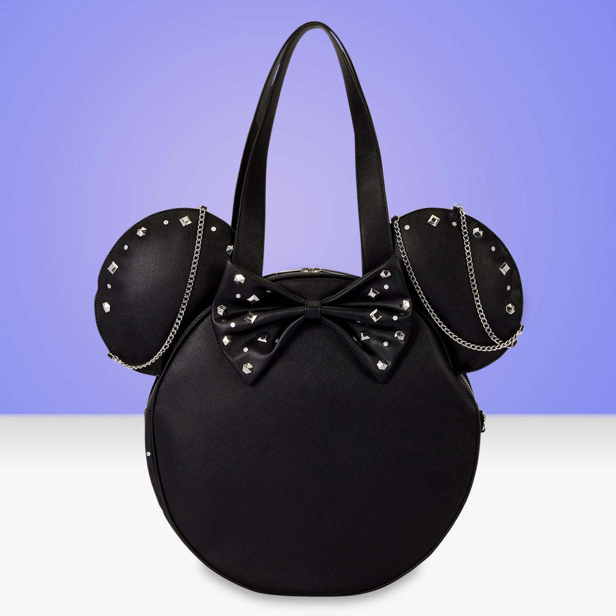 Loungefly x Disney Minnie Mouse Studs & Chains Tote Bag - GeekCore